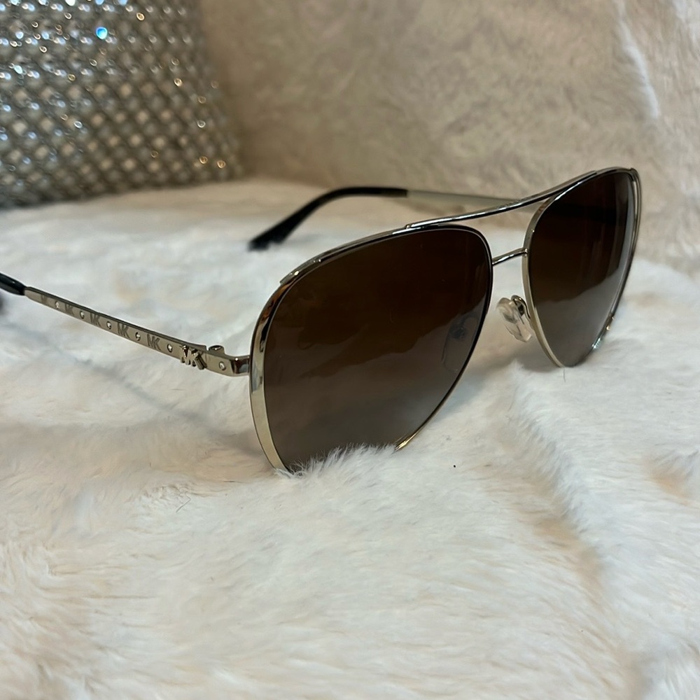 Michael Kors brown and silver sunglasses